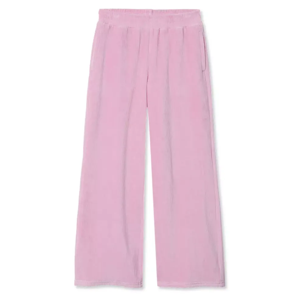 Girls Corduroy Wide Leg Knit Pants