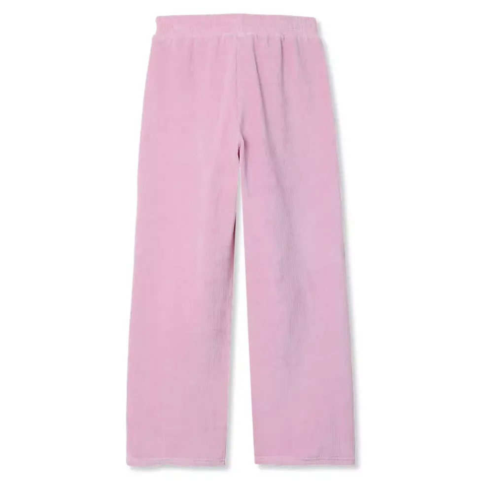 Girls Corduroy Wide Leg Knit Pants