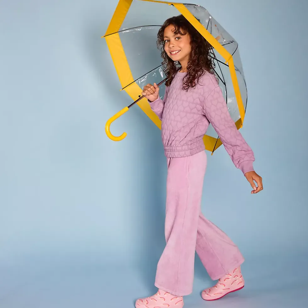 Girls Corduroy Wide Leg Knit Pants