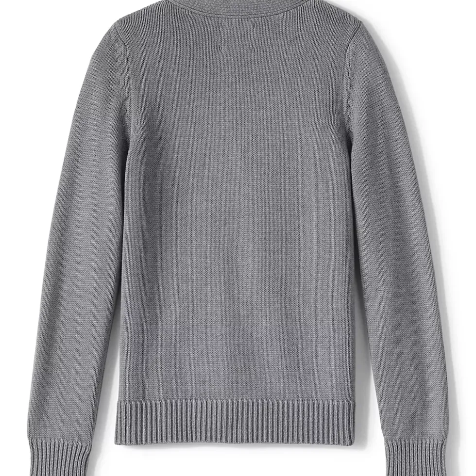 Girls Cotton Modal Button Front Cardigan Sweater
