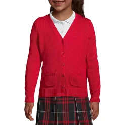 Girls Cotton Modal Button Front Cardigan Sweater