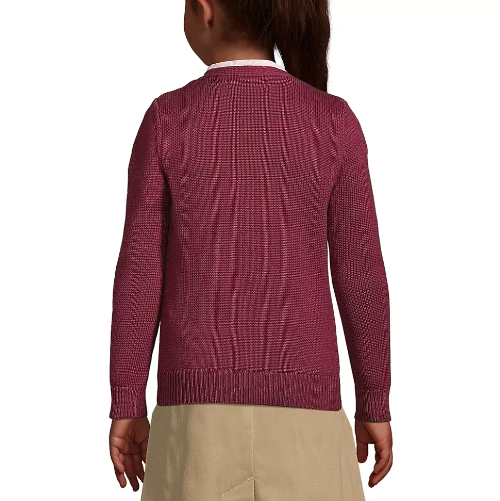 Girls Cotton Modal Button Front Cardigan Sweater