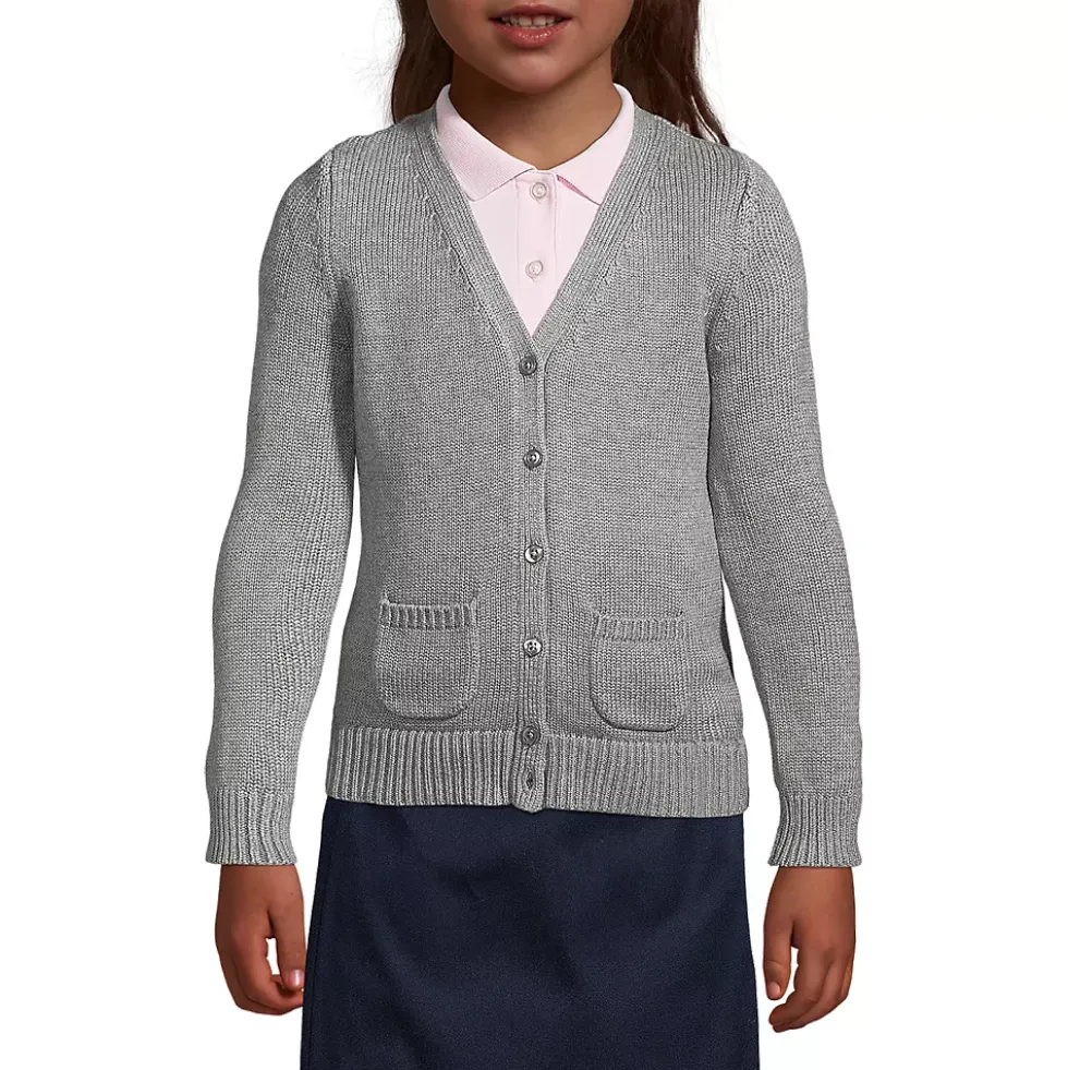 Girls Cotton Modal Button Front Cardigan Sweater