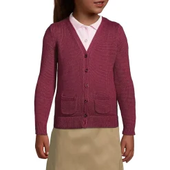 Girls Cotton Modal Button Front Cardigan Sweater