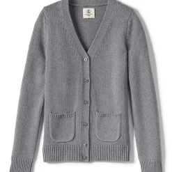 Girls Cotton Modal Button Front Cardigan Sweater