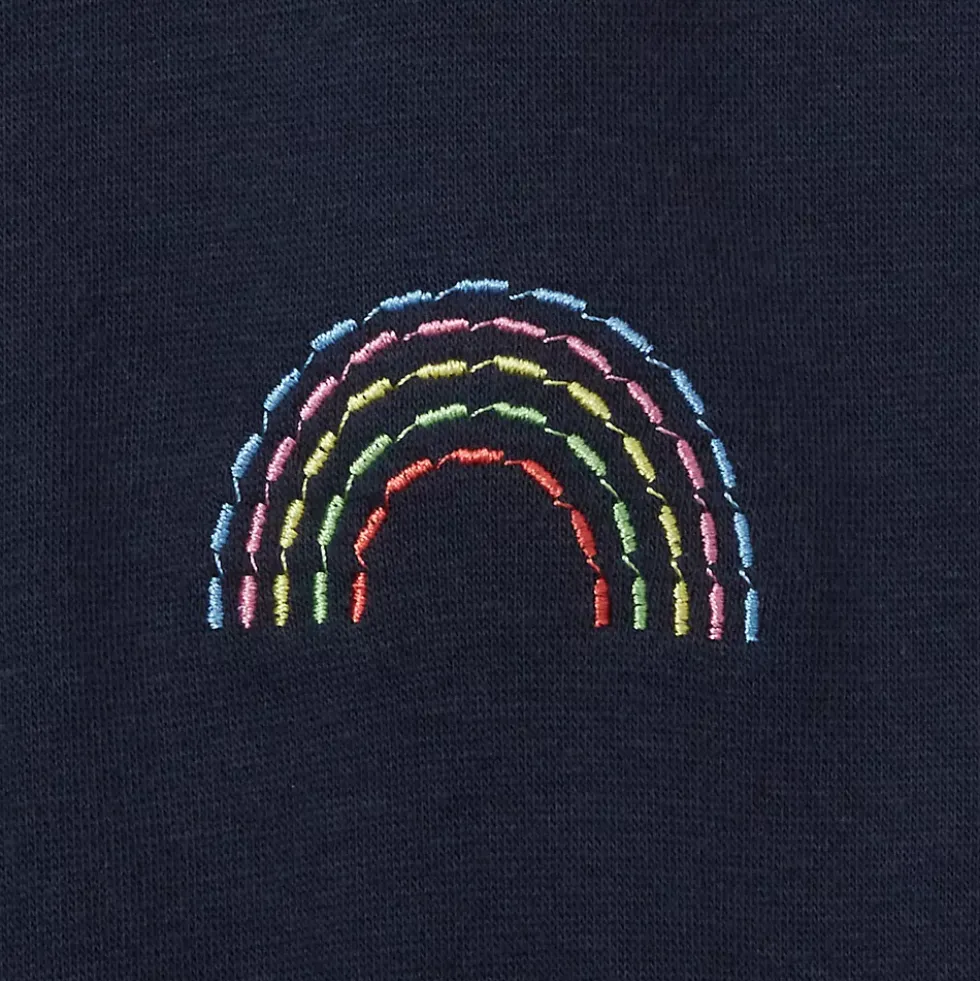Girls Crew Neck Embroidered Sweatshirt