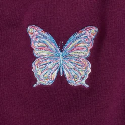 Girls Crew Neck Embroidered Sweatshirt