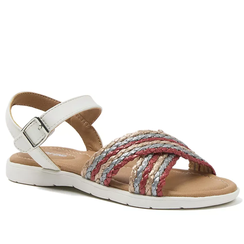 Girls Easy On Braided Sandals