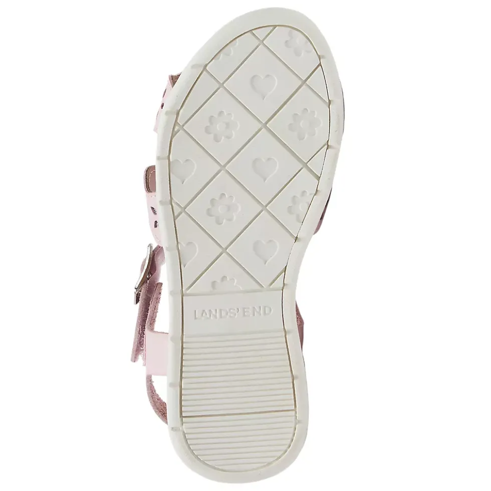 Girls Easy On Flower Sandals