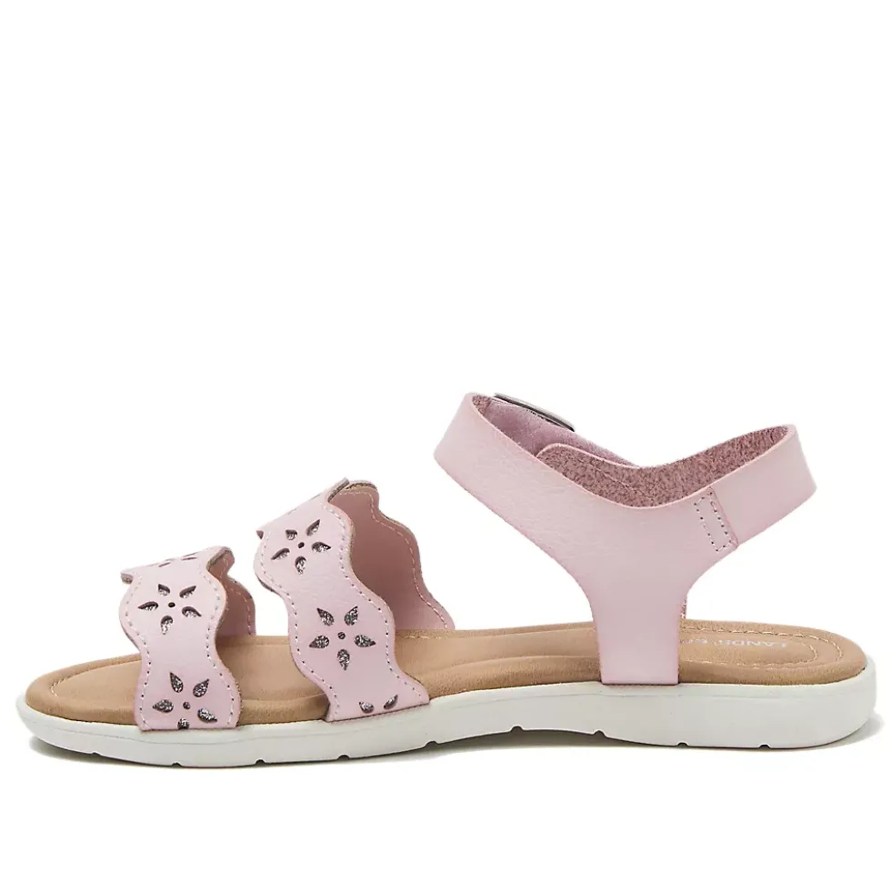Girls Easy On Flower Sandals