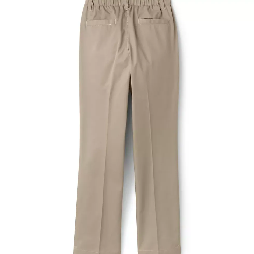Girls Elastic Waist Pull-On Chino Pants