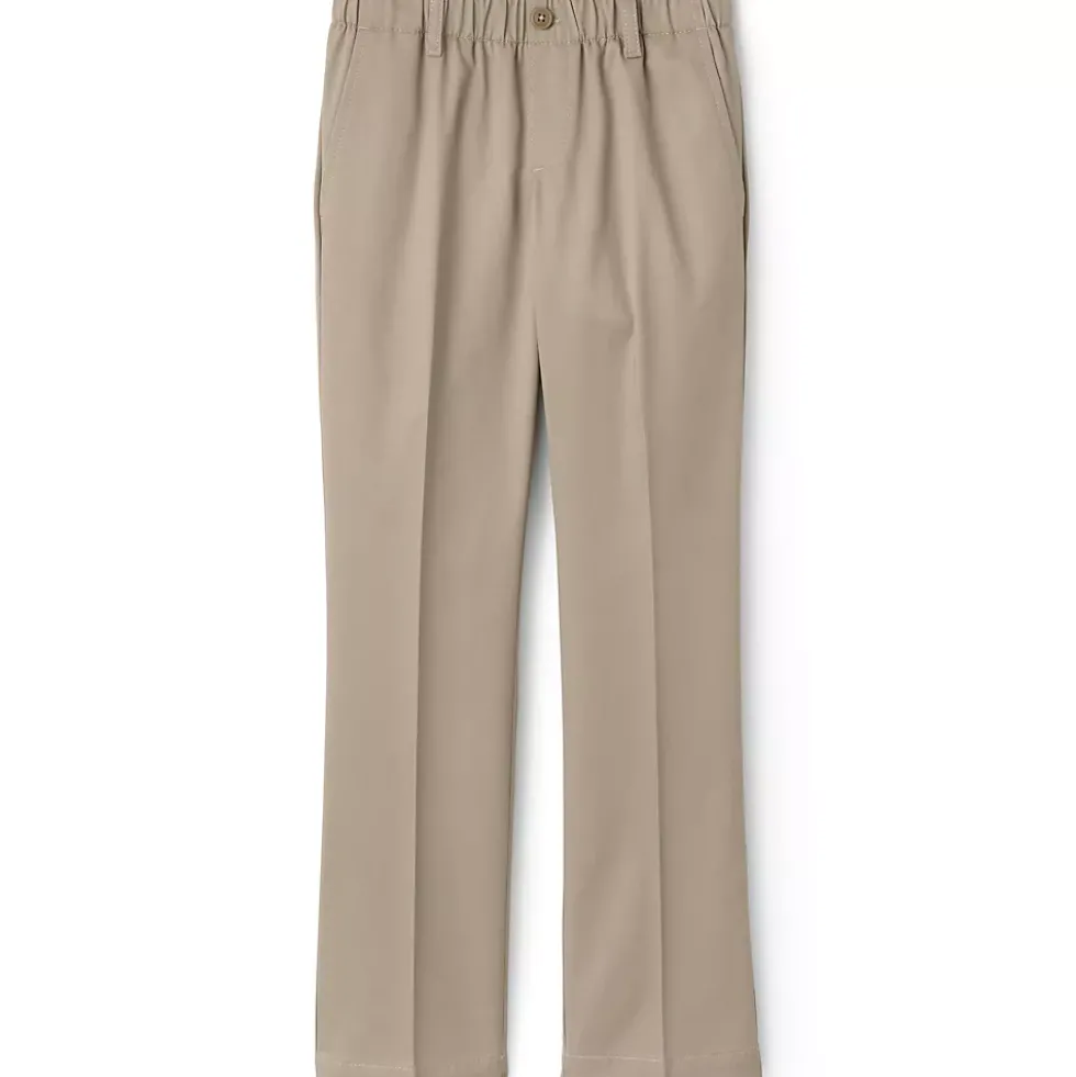 Girls Elastic Waist Pull-On Chino Pants