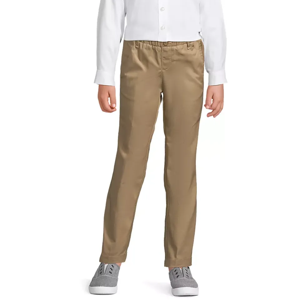 Girls Elastic Waist Pull-On Chino Pants