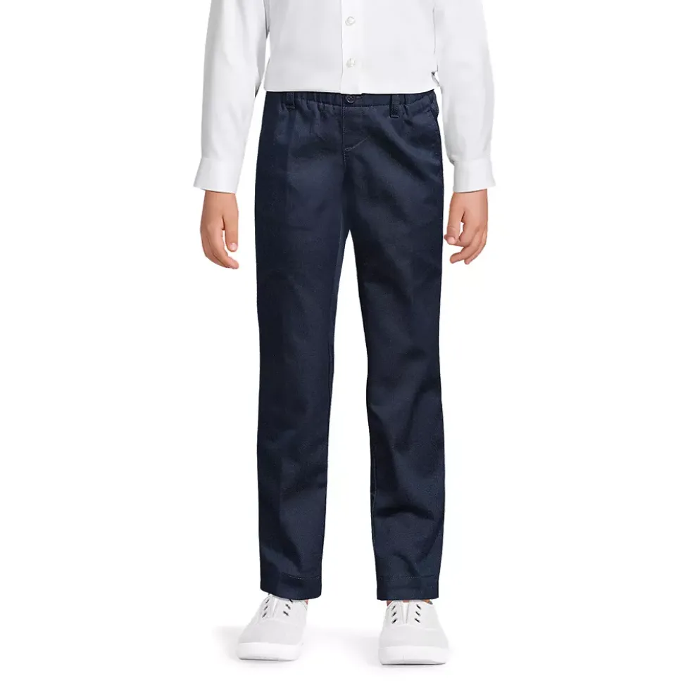 Girls Elastic Waist Pull-On Chino Pants