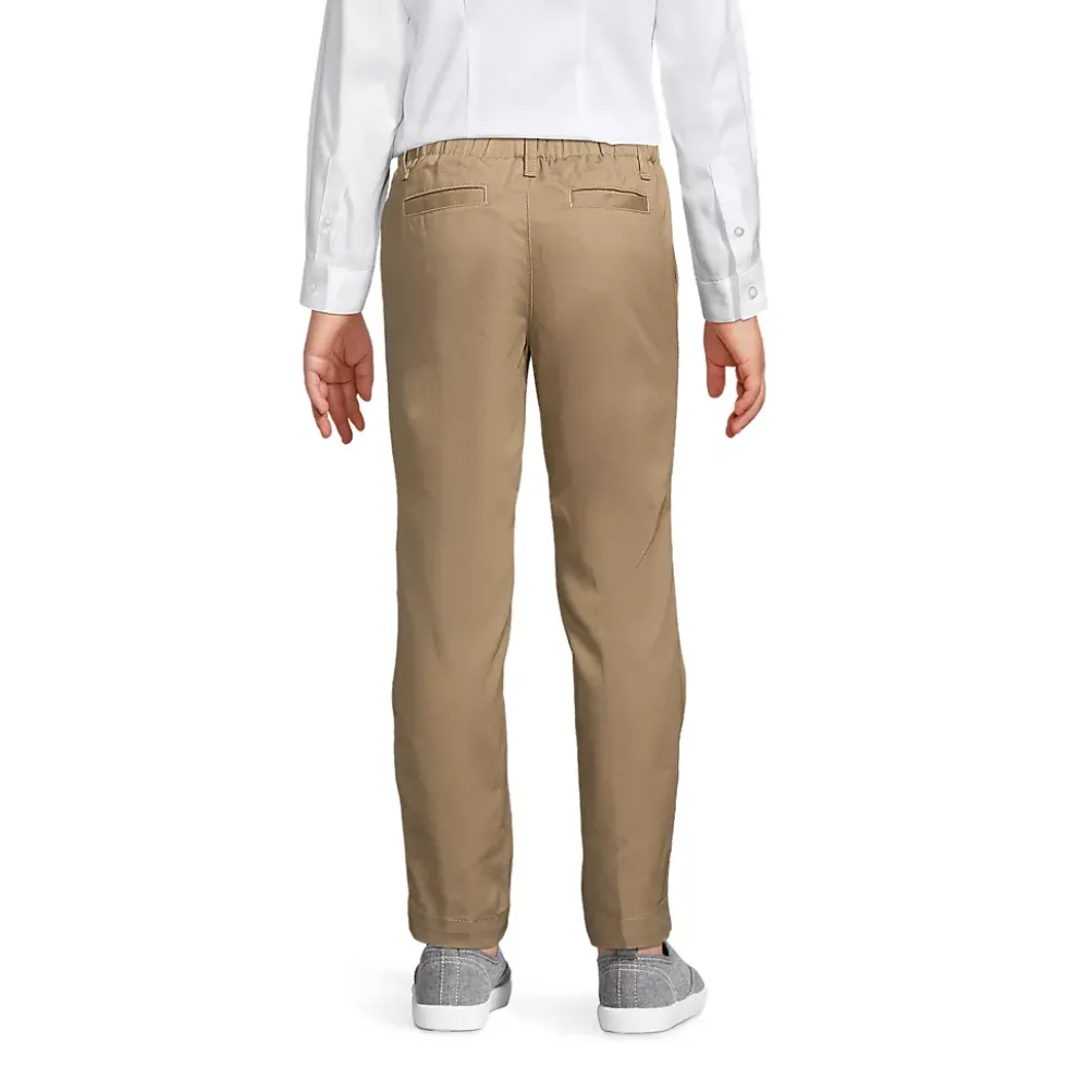 Girls Elastic Waist Pull-On Chino Pants