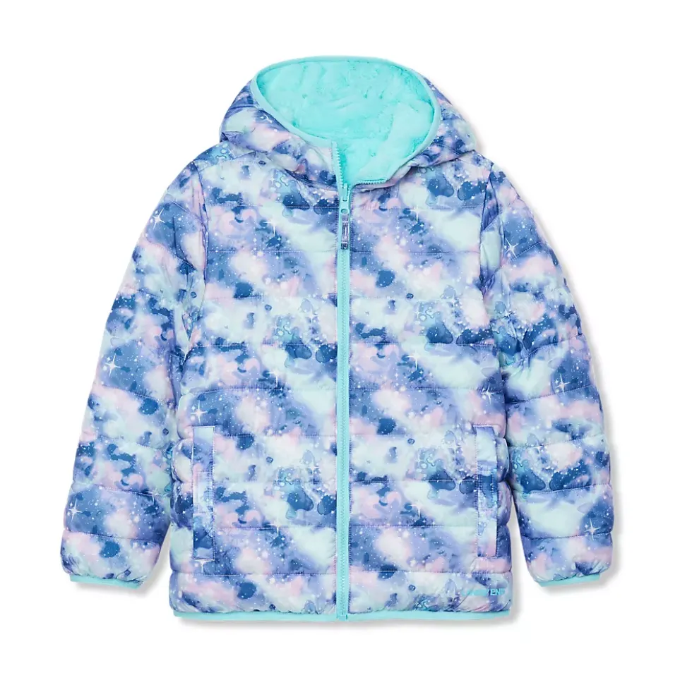 Girls FeatherFree™ Reversible Hooded Jacket