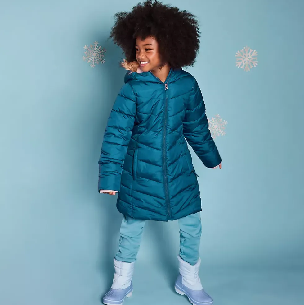 Girls Fleece Lined Parka