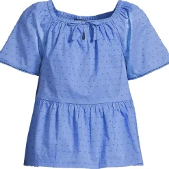 Girls Flutter Sleeve Tiered Peasant Top