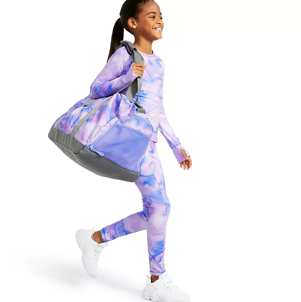 Girls Gathered Hem Active Leggings