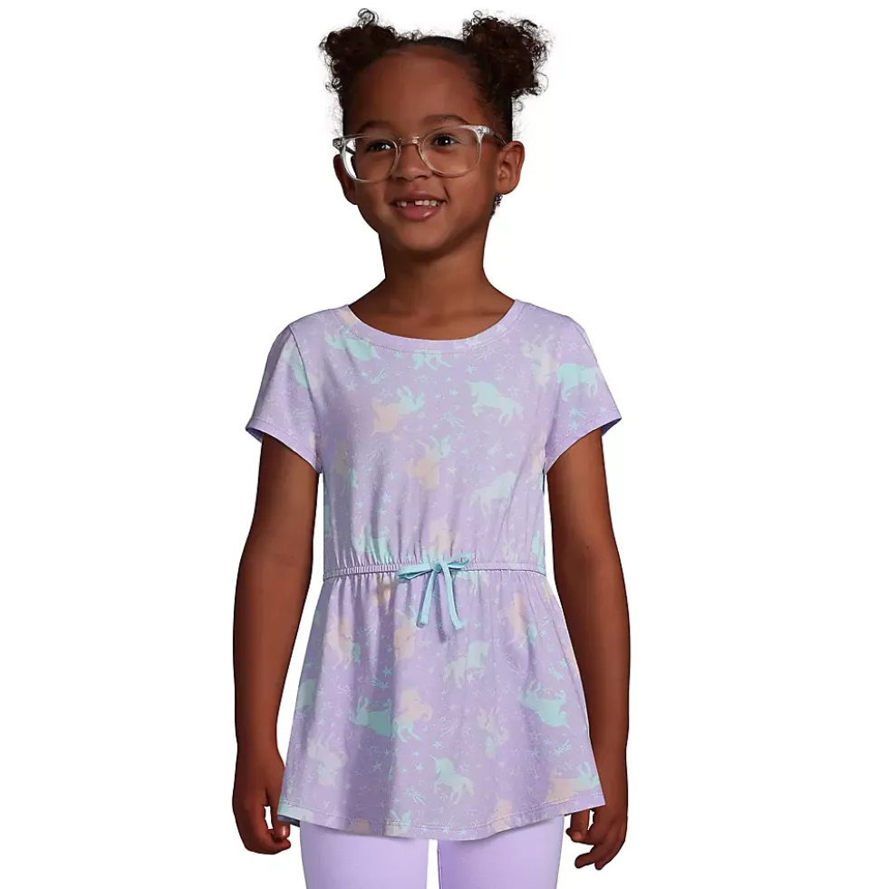Girls Gathered Waist Tunic Top