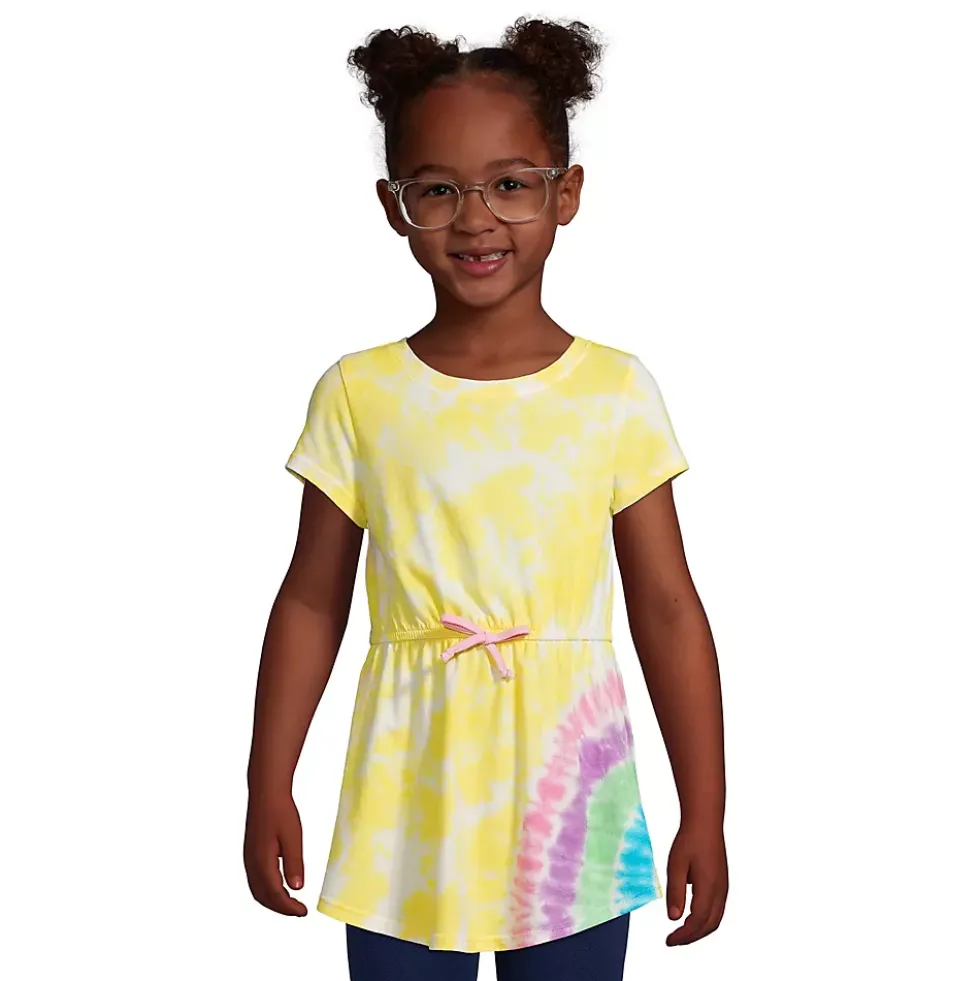 Girls Gathered Waist Tunic Top