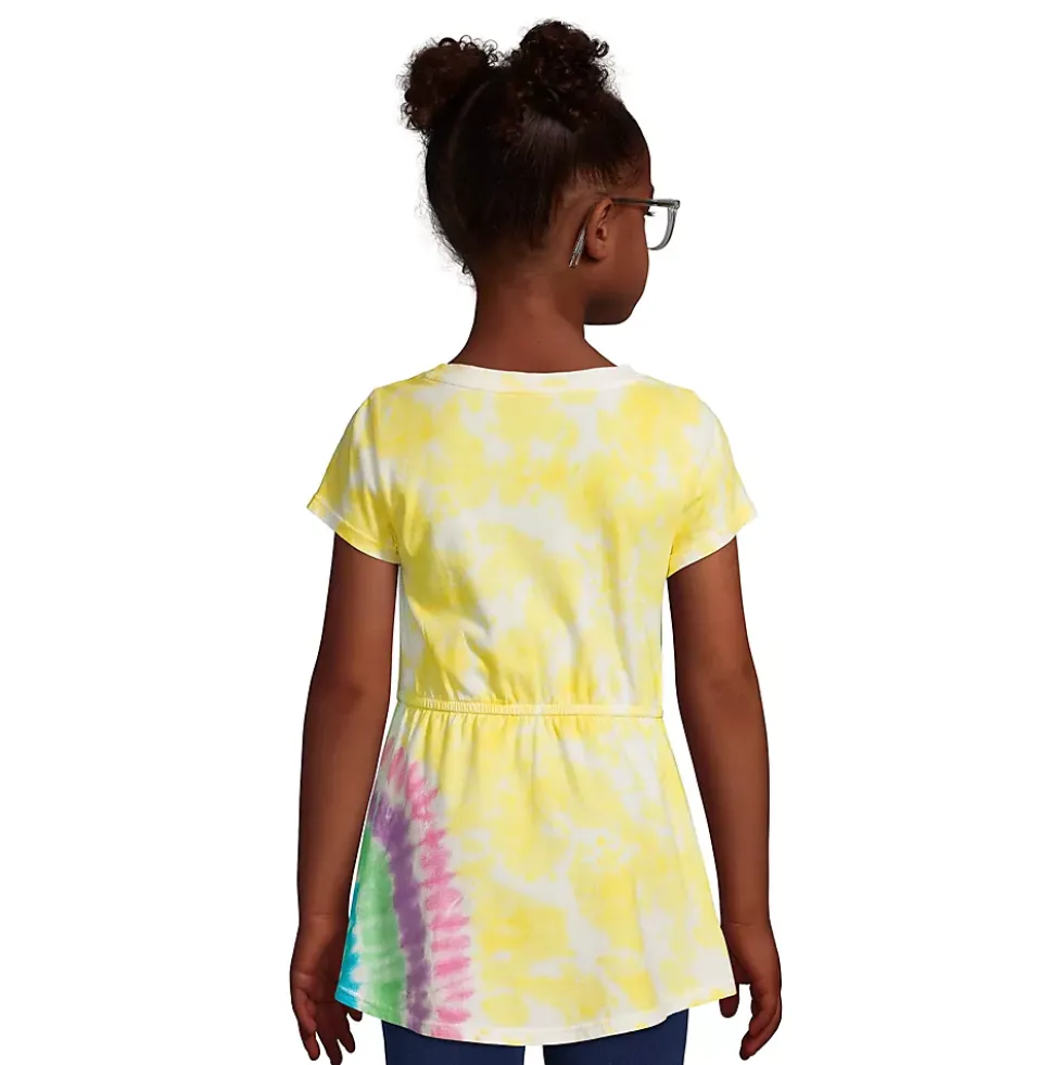 Girls Gathered Waist Tunic Top