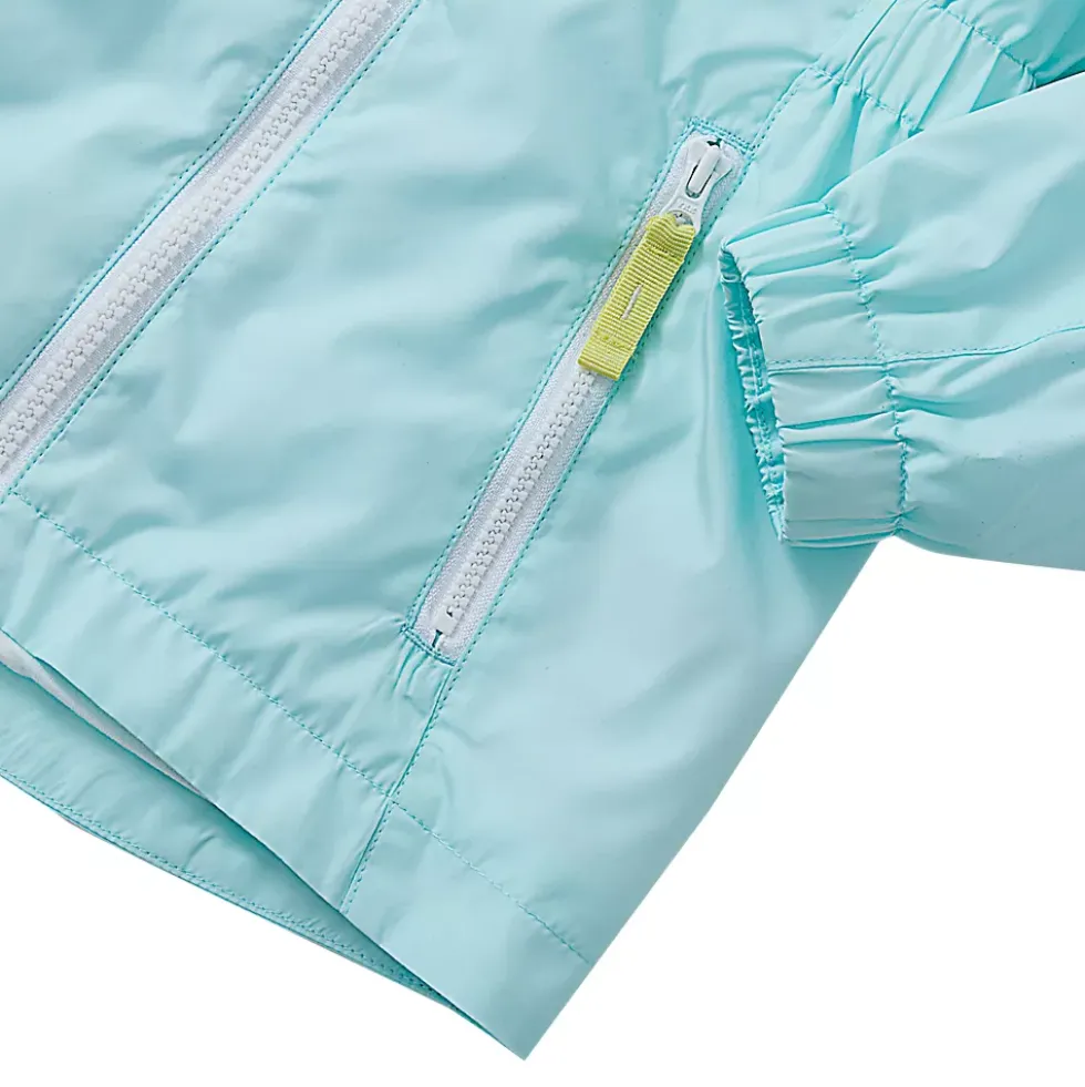 Girls Hooded Water Resistant Rain Jacket