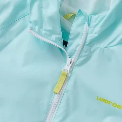 Girls Hooded Water Resistant Rain Jacket
