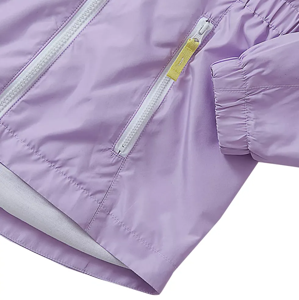 Girls Hooded Water Resistant Rain Jacket