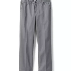Girls Iron Knee Blend Plain Front Chino Pants