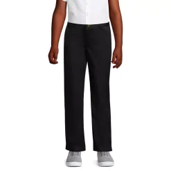 Girls Iron Knee Blend Plain Front Chino Pants