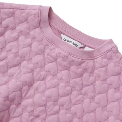Girls Knit Quilted Crew Neck Sweatshirt