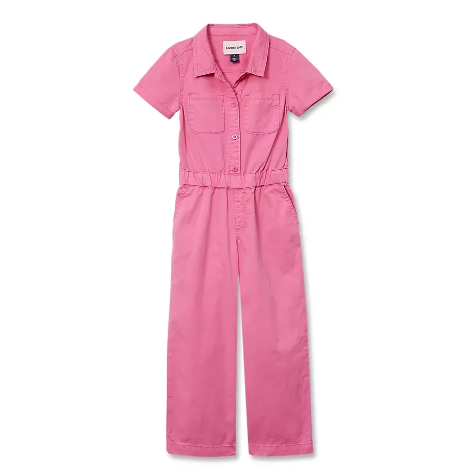 Girls Lightweight Denim Jumpsuit