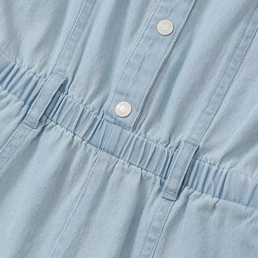 Girls Lightweight Denim Romper