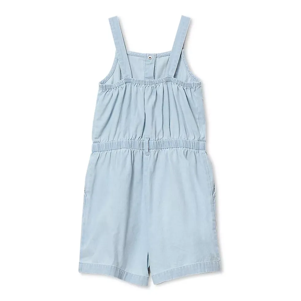 Girls Lightweight Denim Romper