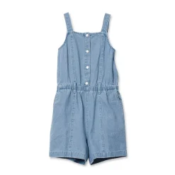 Girls Lightweight Denim Romper