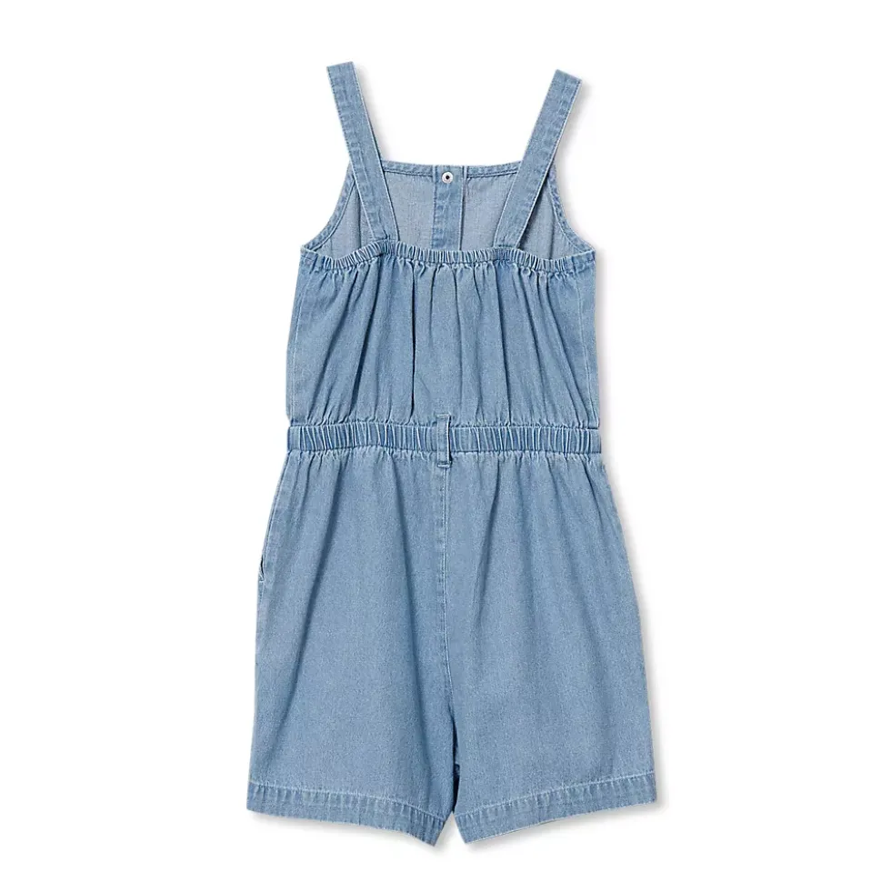 Girls Lightweight Denim Romper