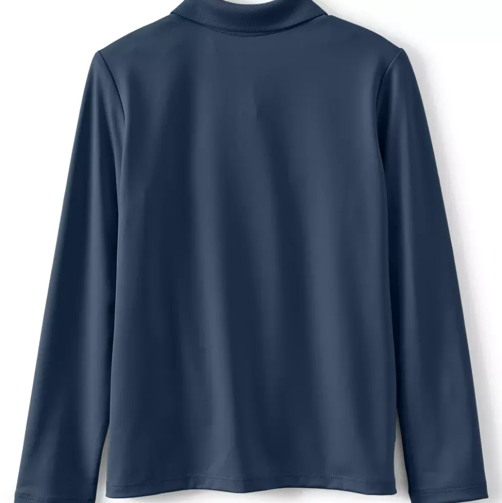 Girls Long Sleeve Feminine Fit Rapid Dry Polo Shirt