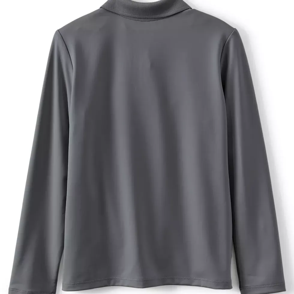Girls Long Sleeve Feminine Fit Rapid Dry Polo Shirt