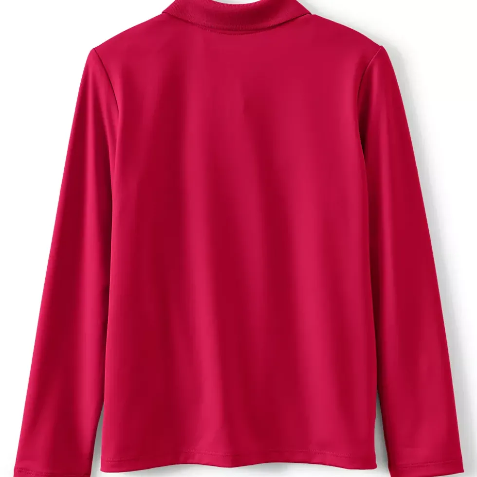 Girls Long Sleeve Feminine Fit Rapid Dry Polo Shirt