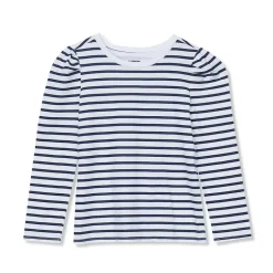 Girls Long Sleeve Graphic Tee With Puff Shoulder