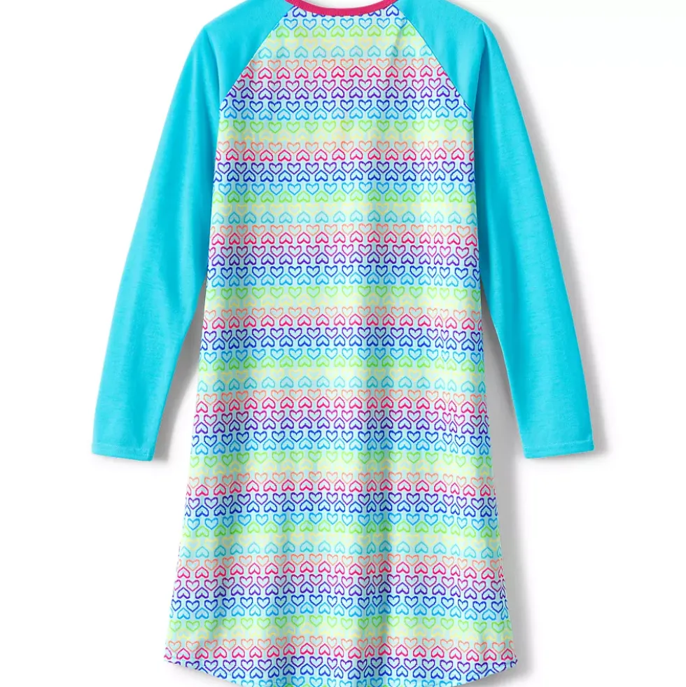 Girls Long Sleeve Jersey Nightgown