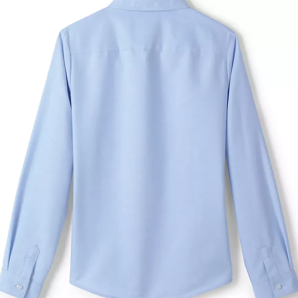 Girls Long Sleeve Oxford Dress Shirt