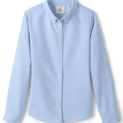 Girls Long Sleeve Oxford Dress Shirt