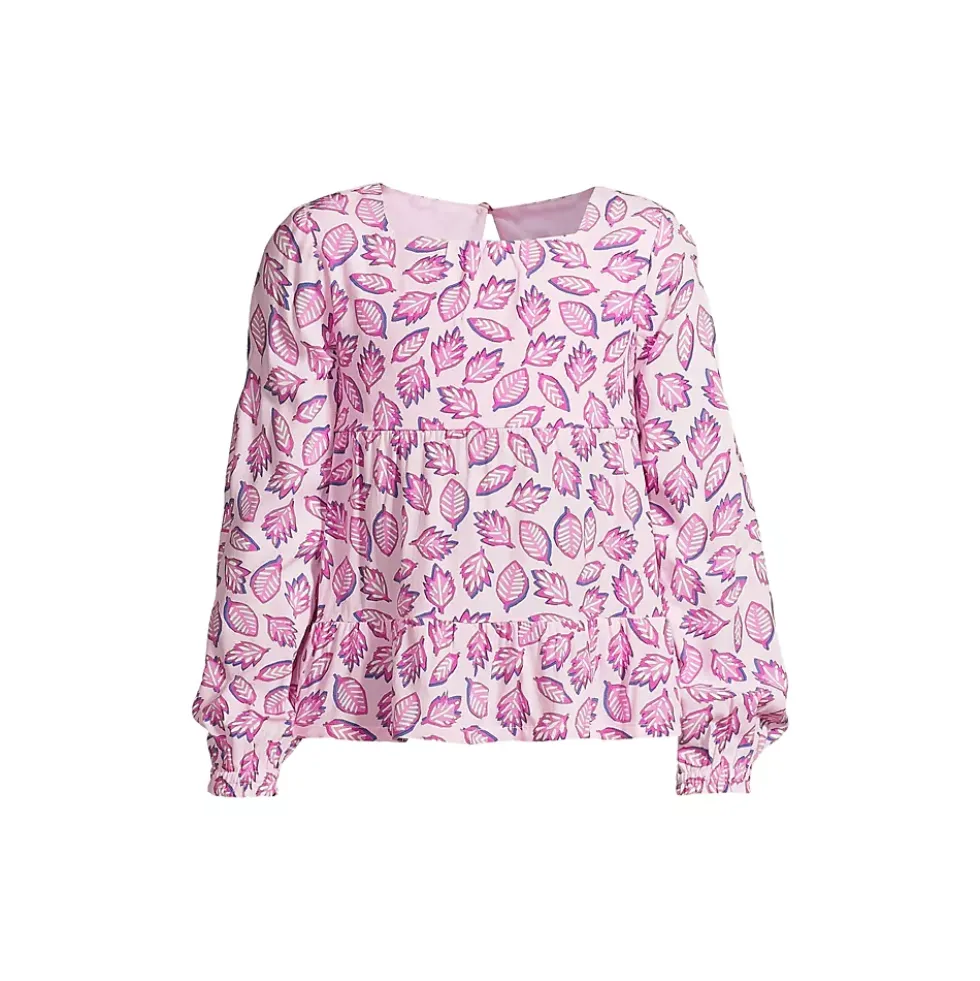 Girls Long Sleeve Tiered Top