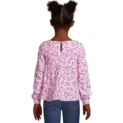 Girls Long Sleeve Tiered Top
