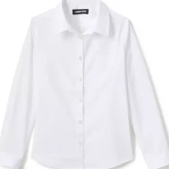 Girls No Gape Long Sleeve Stretch Shirt