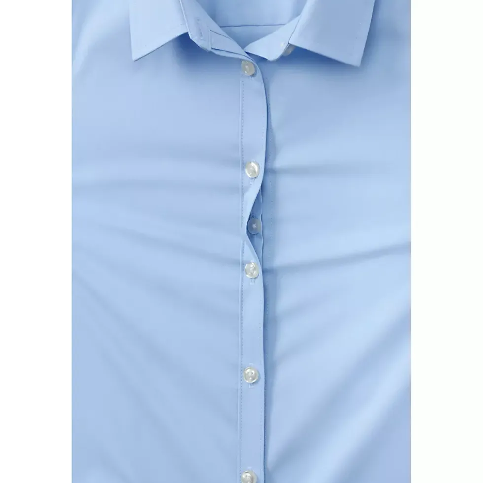 Girls No Gape Long Sleeve Stretch Shirt