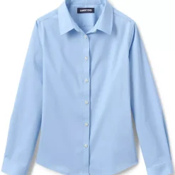 Girls No Gape Long Sleeve Stretch Shirt