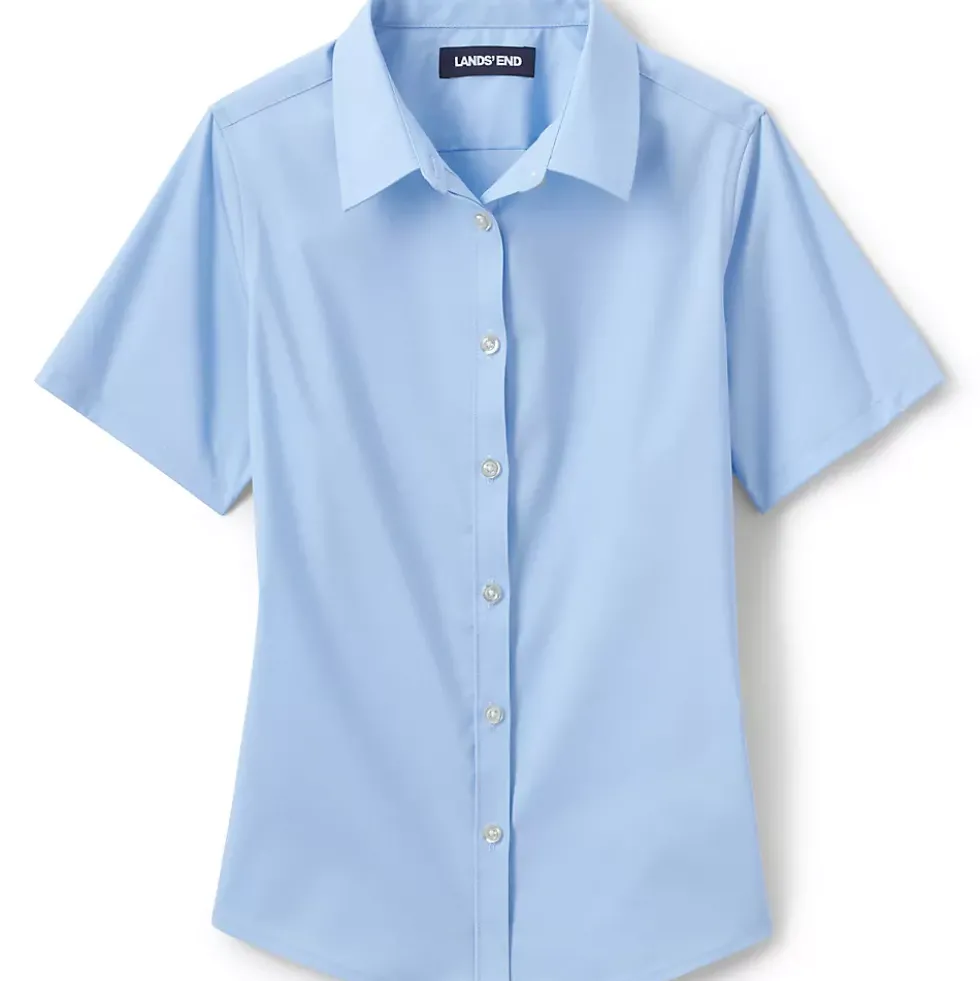 Girls No Gape Short Sleeve Stretch Shirt